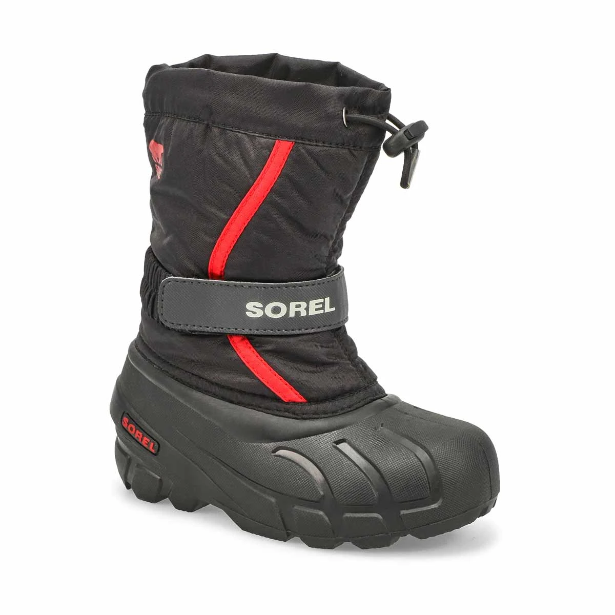 Sorel Kids' Flurry Winter Boot - Black/Red 3 Sorel Kids' Flurry Winter Boot - Black/Red
