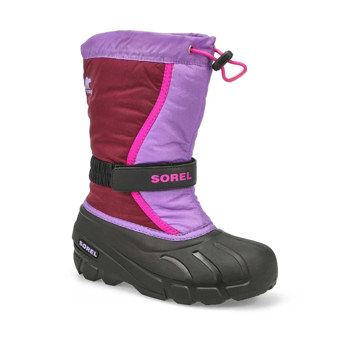 Sorel Kids' Flurry Winter Boot - Black/Red 6 Sorel Kids' Flurry Winter Boot - Black/Red - Image 4