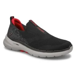 Skechers Men's Go Walk 6 Slip On - Black/Red