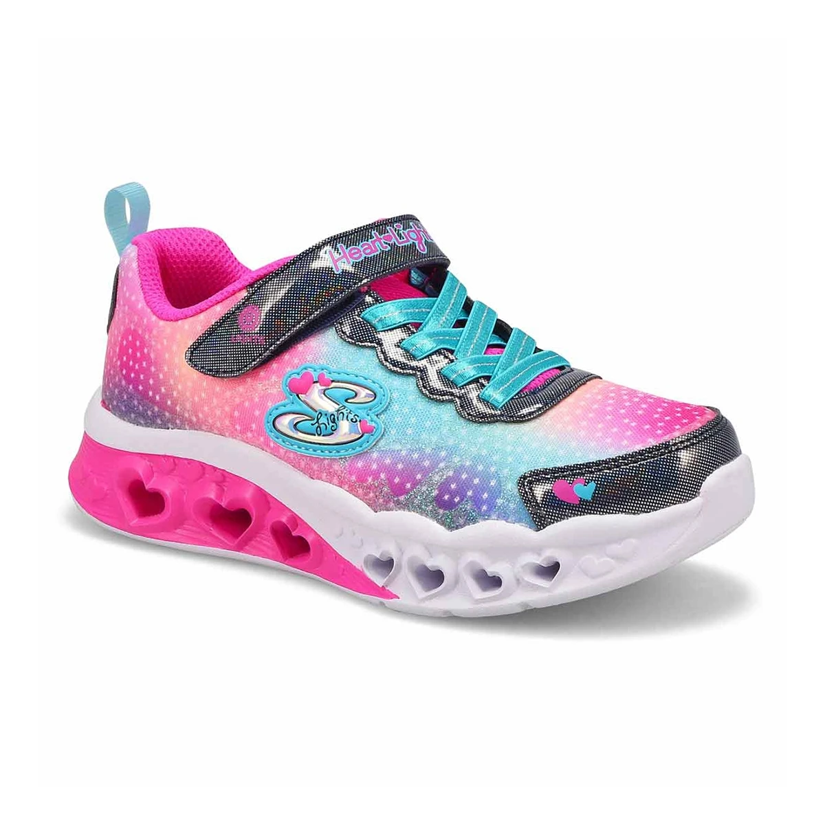 Skechers Girls' Flutter Hearts Lights Sneaker 3 Skechers Girls' Flutter Hearts Lights Sneaker