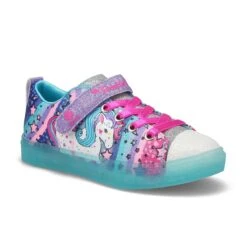 Skechers Girls' Twinkle Toes Sneaker - Blue/M