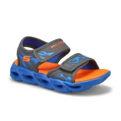 Skechers Boys' Thermo Splash Sandal - Black/R -ShoeVibe Sales Shop 400102L CCBL XXX