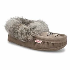 SoftMoc Women's SF600 Rabbit Fur Moccasin - R -ShoeVibe Sales Shop 660 L XXX