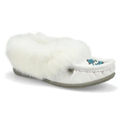 SoftMoc Women's Cute 5 L Rabbit Fur Moccasin -ShoeVibe Sales Shop CUTE5 L WHT XXX 2