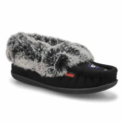 SoftMoc Women's Cute 5 V3 Faux Fur Vegan Moc 9 SoftMoc Women's Cute 5 V3 Faux Fur Vegan Moc -ShoeVibe Sales Shop CUTE5 V3 BKGY XXX
