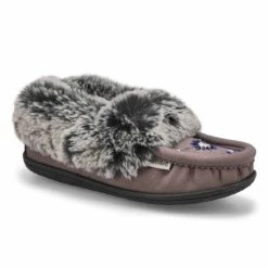 SoftMoc Women's Cute 5 V3 Faux Fur Vegan Moc -ShoeVibe Sales Shop CUTE5 V3 GRY XXX 1
