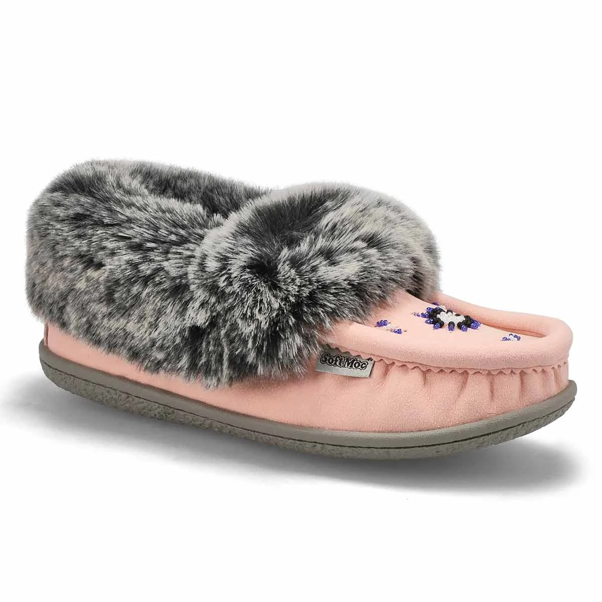 SoftMoc Women's Cute 5 V3 Faux Fur Vegan Moc 3 SoftMoc Women's Cute 5 V3 Faux Fur Vegan Moc
