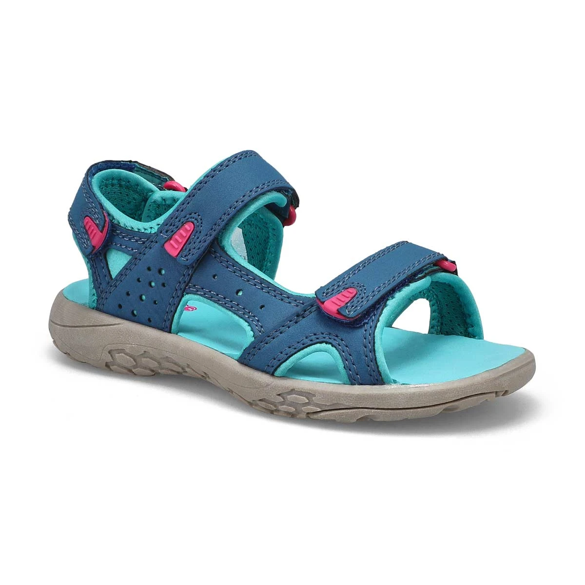 SoftMoc Girls' Daisy Sport Sandal - Grey 4 SoftMoc Girls' Daisy Sport Sandal - Grey - Image 2