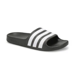 Adidas Kid's Adilette Aqua Slide - Black/Whit