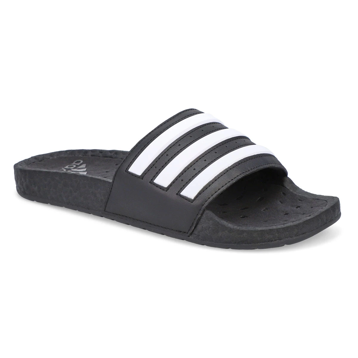 Adidas Men's Adilette Boost Slide - Black/Whi 3 Adidas Men's Adilette Boost Slide - Black/Whi
