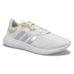 Adidas Women's QT Racer 3.0 Sneaker -White/Fl -ShoeVibe Sales Shop GY9243 XXX 3