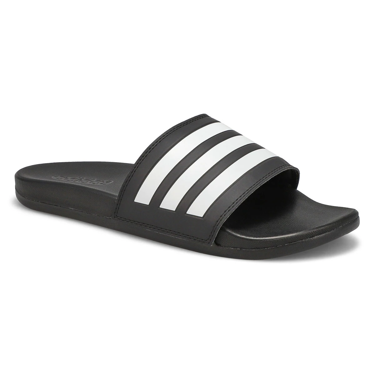 Adidas Mens' Adilette Comfort Sandal - Black/ 3 Adidas Mens' Adilette Comfort Sandal - Black/
