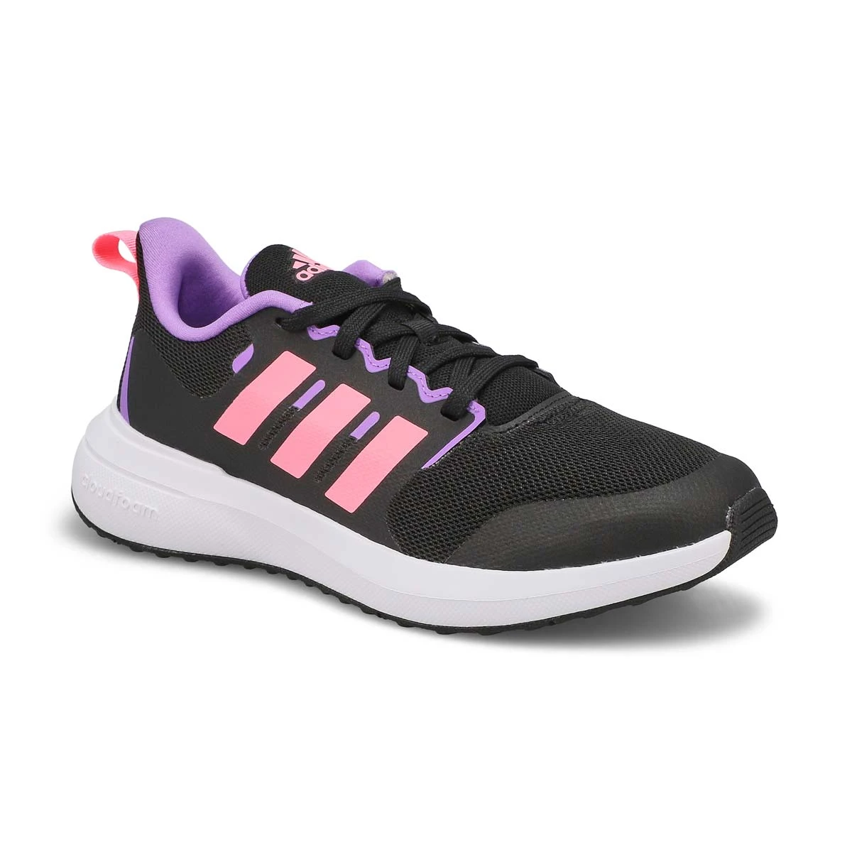 Adidas Girls' FortaRun 2.0 Sneaker -Black/Pin 3 Adidas Girls' FortaRun 2.0 Sneaker -Black/Pin