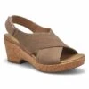 SoftMoc Women's Julie Wedge Sandal - Taupe 2 SoftMoc Women's Julie Wedge Sandal - Taupe -ShoeVibe Sales Shop JULIE TPE XXX 1