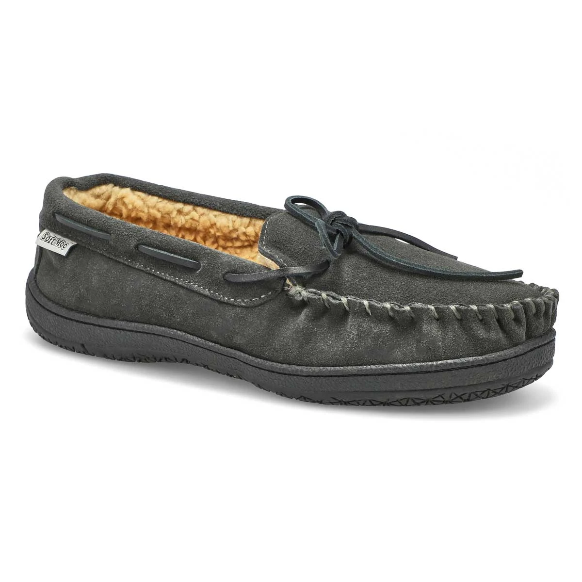 SoftMoc Men's Louie Lined Suede Moccasin - Bl 5 SoftMoc Men's Louie Lined Suede Moccasin - Bl - Image 3