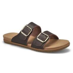 SoftMoc Women's Mandy Slide Sandal - Brown -ShoeVibe Sales Shop MANDY DKBRN XXX 2