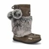 SoftMoc Girls' Niska 6 Jr Faux Rabbit Fur Muk