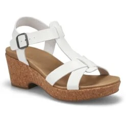 SoftMoc Woman's Paola Wedge Sandal - Black -ShoeVibe Sales Shop PAOLA WHT XXX 1