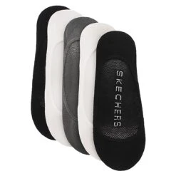 Skechers Lds Microfiber Superlow Liner 5pk- M -ShoeVibe Sales Shop S106144C 008 XXX 2