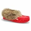 SoftMoc Women's SF600 Rabbit Fur Moccasin - R -ShoeVibe Sales Shop SF600 RED XXX