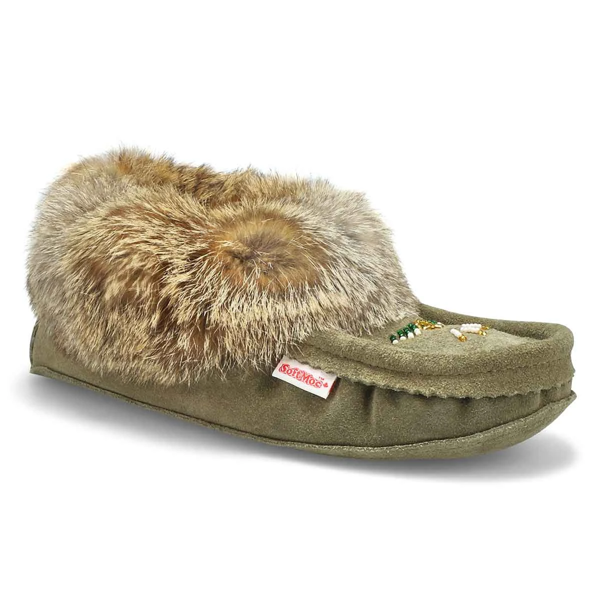 SoftMoc Women's SF600 Rabbitr Fur Moccasin - 3 SoftMoc Women's SF600 Rabbitr Fur Moccasin -