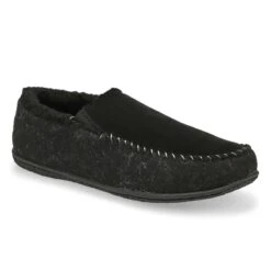SoftMoc Men's Stark Closed Back Slipper - Bla