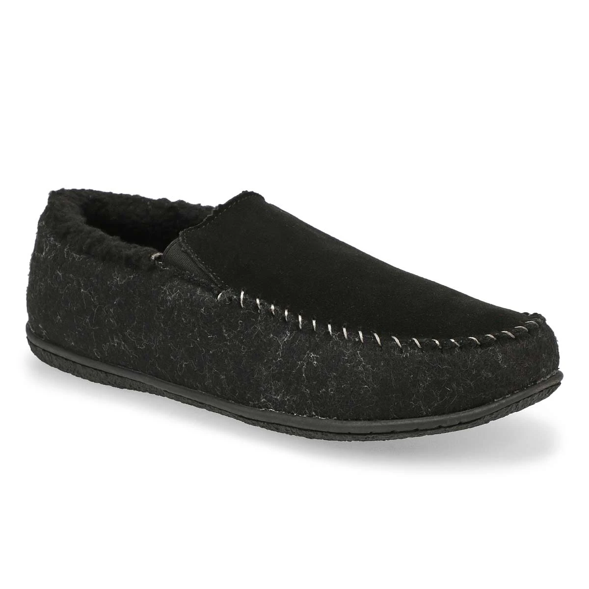 SoftMoc Men's Stark Closed Back Slipper - Bla 3 SoftMoc Men's Stark Closed Back Slipper - Bla