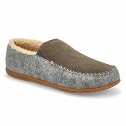 SoftMoc Men's Stark Closed Back Slipper - Gre
