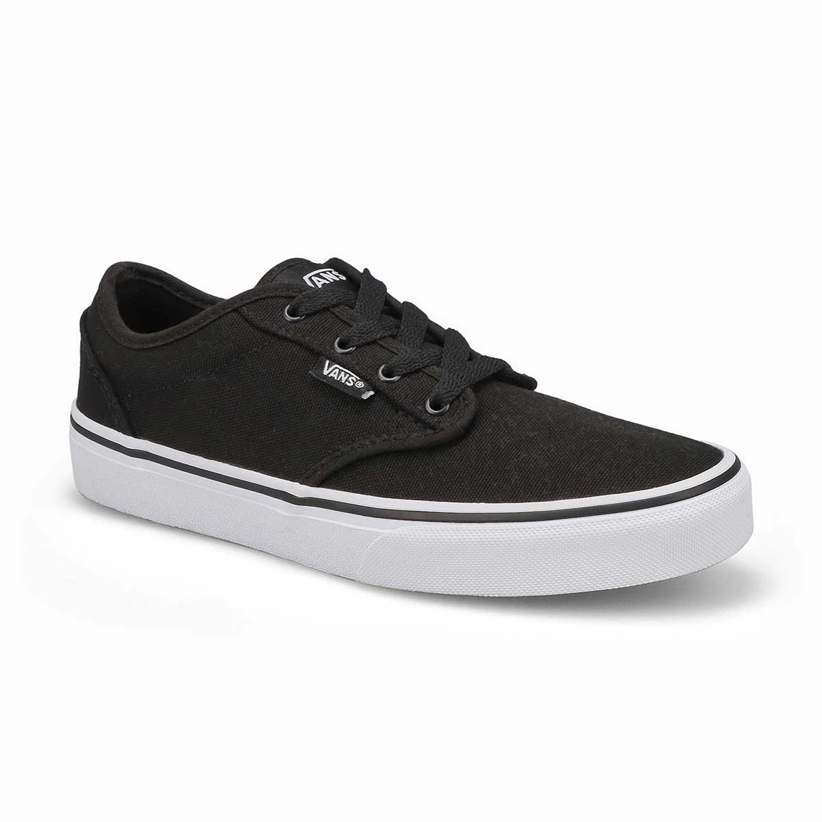 Vans Boys' ATWOOD Black/white Canvas Lace Up 3 Vans Boys' ATWOOD Black/white Canvas Lace Up