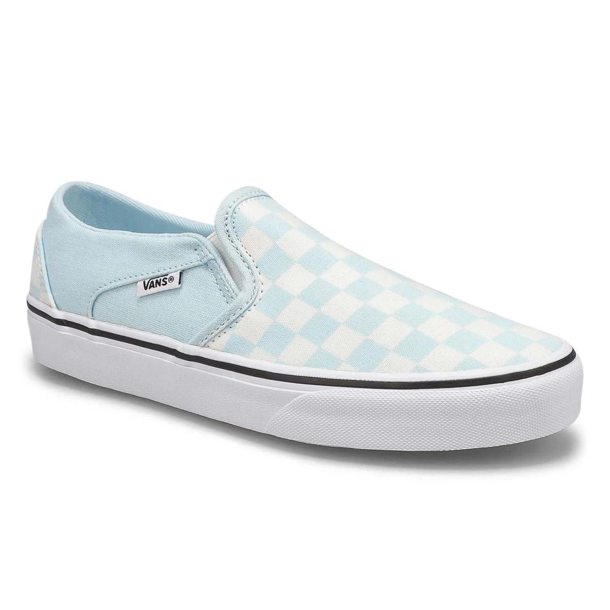 Vans Women's Asher Sneaker - Checkered Lavend 8 Vans Women's Asher Sneaker - Checkered Lavend - Image 6