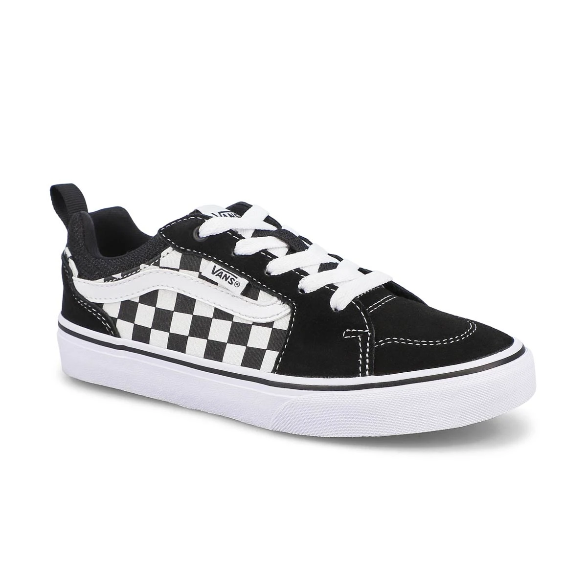 Vans Boys' Filmore Sneaker - Black/White Chec 3 Vans Boys' Filmore Sneaker - Black/White Chec
