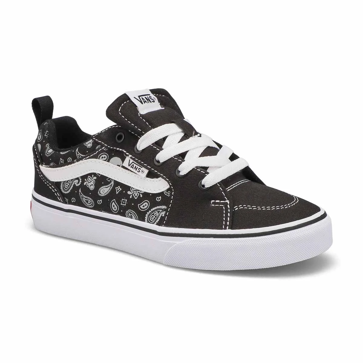 Vans Boys' Filmore Sneaker - Black/White Chec 4 Vans Boys' Filmore Sneaker - Black/White Chec - Image 2