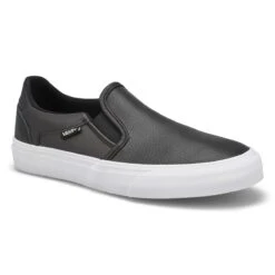 Vans Women's Asher Deluxe Sneaker - Black/Whi