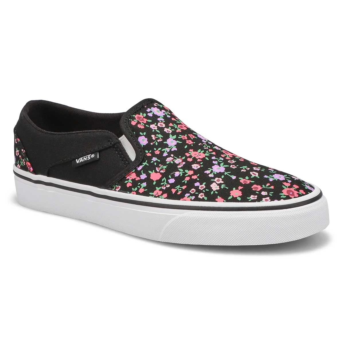 Vans Women's Asher Slip On Sneaker - Floral 3 Vans Women's Asher Slip On Sneaker - Floral
