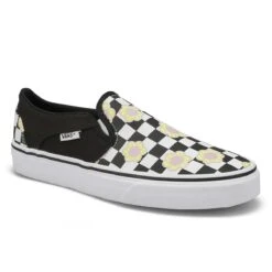 Vans Women's Asher Flower Checkeredboard Snea