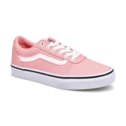 Vans Girls' Ward Marble Hearts Sneaker - Pink -ShoeVibe Sales Shop VN0A5KR79DX XXX