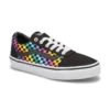 Vans Girls' Ward Rainbow Checkered Sneaker